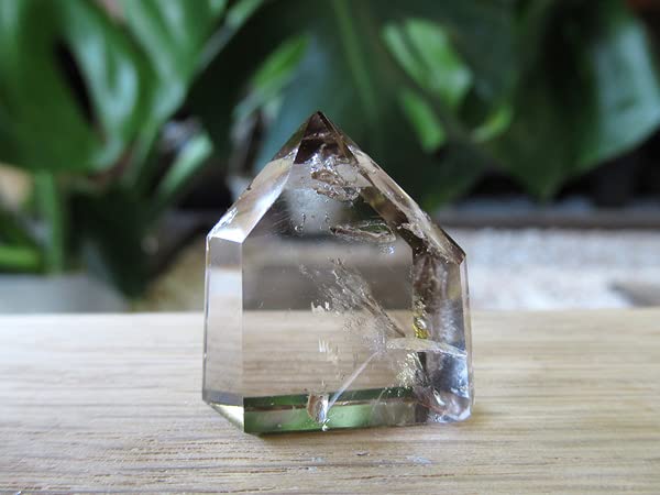 ブラジル産 大型ピンクファイヤー入りエレスチャルポリッシュ 特選品】ブラジル産ピンクファイアークォーツペンダント（K18